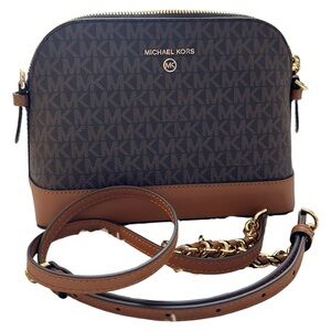 Michael Kors Dome Crossbody Bag Brown /Acorn